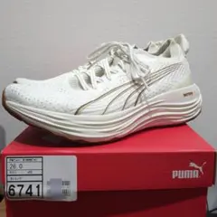 【26cm】プーマ フォーエバーラン ニトロ ニット　ホワイト