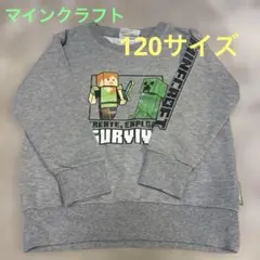 Minecraft キャラクター トレーナー 120サイズ グレー