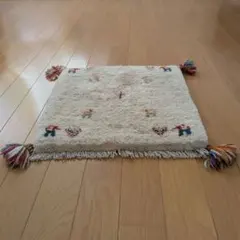 ペルシャギャッベ43x40cm(779)クッション、マット、ラグ絨毯 - メルカリ