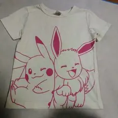02na100ポケモンピカチュウイーブイたまご色Tシャツ