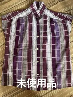 【新品未使用】夏用チェックシャツ（日本製）