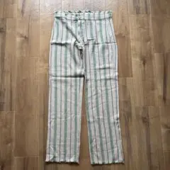 ZARA ストライプ カジュアルパンツ M