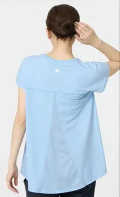 le coq sportif レディース 半袖Tシャツ ライトブルーのサムネイル
