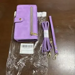 手帳型iPhoneケース パープル