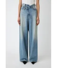 moussy CROSS WAIST WIDE STRAIGHT
