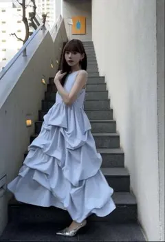 THE TOÉ Myrtos Frill Onepiece S ブラック - メルカリ