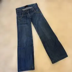 マウジーローライズブーツカットデニム