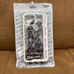 iPhone 13/14用 透明ケース ロープ付き　ニコアンド　美品