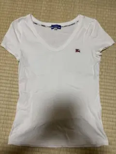 BURBERRY ホワイト Vネック Tシャツ 38