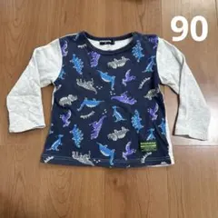 klädkåp kladskap クレードスコープ恐竜柄 長袖90サイズ