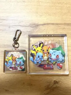 ポケモン 30周年 アクリルブロック アクリルキーホルダー 2点セット