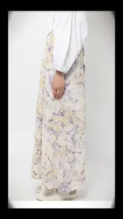 ニコアンド　アブストラクトマキシスカート6480→値下げ