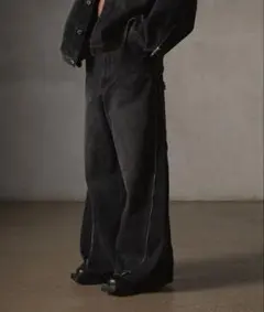 【GRANCY】ZipDesign Buggy DenimPants