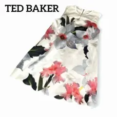 TED BAKER ノースリーブ 花柄刺繍 ホワイト - メルカリ