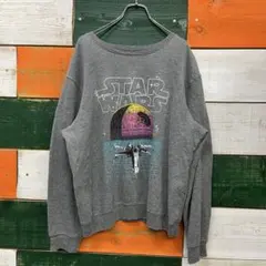 スター・ウォーズ トレーナー XXL グレー 古着のサムネイル