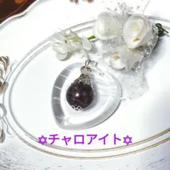 天然石◆ チャロアイト✡ペンダントトップ ~約15mm~