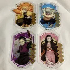 鬼滅の刃　ダイカットクリアステッカーガム　我妻善逸　嘴平伊之助　不死川玄弥