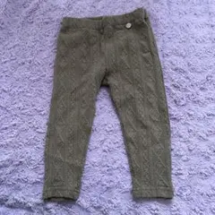 petit main ケーブル編みレギンス 90