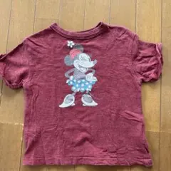 デニムダンガリー　ミニーマウス　トップス Tシャツ　90cm