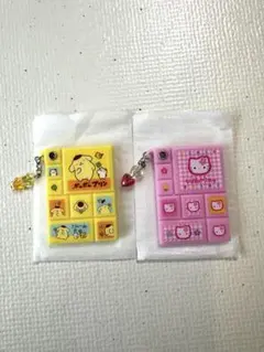 サンリオ　タイルシール風ミラー　キティ　プリン