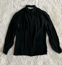 Christian Dior ディオール　シルク　総柄ブラウス　CDロゴ