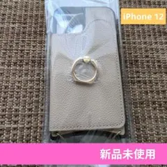 【新品未使用】スマホケース iPhone 12 ストラップ 着脱可