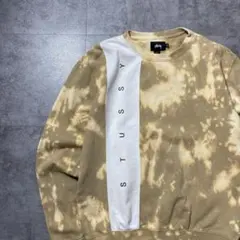 stussy ステューシー　ロゴプリント　バイカラー　ブリーチ　スウェットのサムネイル