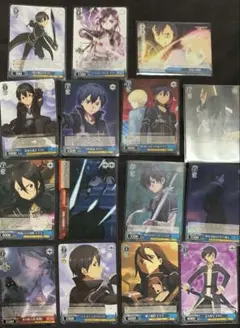 ユニオンアリーナ SAO Vol.2「キリト」《パラレル》U☆ 4枚セット 紫