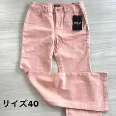SONIA ピンク フレアデニムパンツ Lサイズのサムネイル
