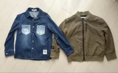 WASK デニムシャツSLAP SLIP MA-1