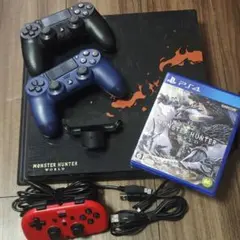 PS4 proモンスター・ハンター・ワールドエディション 本体＋おまけ多数