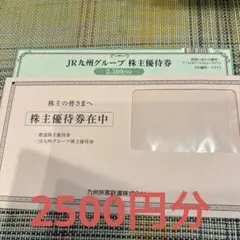 JR九州グループ株主優待券　2500円分