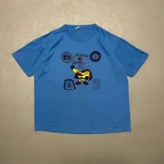ラッセルアスレチック80s〜90sUSA製両面プリントTシャツキャラクターXL青のサムネイル
