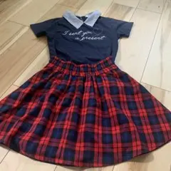 女児服セット　Tシャツ150 スカート140 上下セット