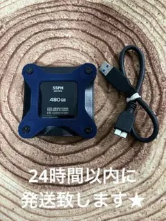 I-O DATA 480GB 外付けSSD ブルー