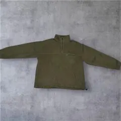 Timberland ハーフジップフリースジャケット XLオリーブグリーン