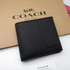 新作　新品　COACH　折り財布　メンズ　人気の小銭入れ付き