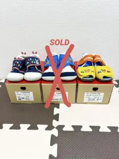 2足セット★ミキハウス ファーストシューズ 12.5cm・サンダル13.5cm