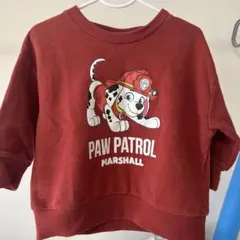 パウパト　トレーナー 赤　90cm