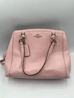 COACH 2WAYハンドバッグピンクショルダー付