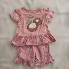 すみっコぐらし パジャマ 100cm ピンク フリル付き