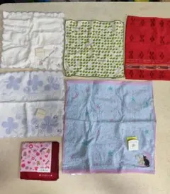 タオルハンカチなどまとめ売り ６枚セット　使用、未使用あり ハンドタオル