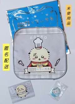 【匿名配送/未使用品】 ちいかわ×ココス ミニタオル 缶バッジ カード