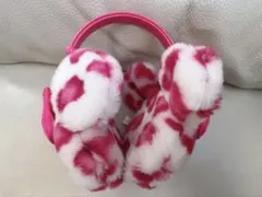 ディズニーミニー　ピンクヒョウ柄　イヤーマフ