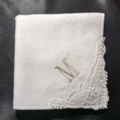 新品 今治タオル クレシェンド crescendo タオルハンカチ 刺繍入り М
