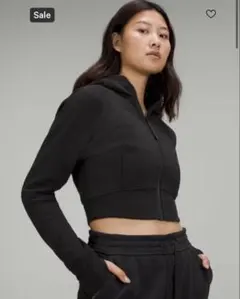 lululemon ルルレモン　ホワイト クロップドパーカー フロントジッパー ウィメンズ パーカー＆トレーナー 【ルルレモン公式｜lululemon Japan】