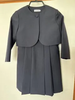 ネイビー 長袖 ジャンバースカートお受験