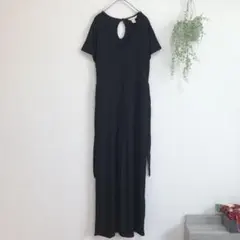 H＆M 半袖オールインワン レディース シンプル ベーシック リボン カジュアルのサムネイル
