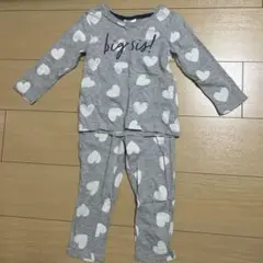H&M ハート柄長袖パジャマ　90