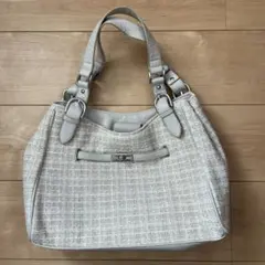anysis ライトベージュツイード ハンドバッグ　セレモニー　※値下げ